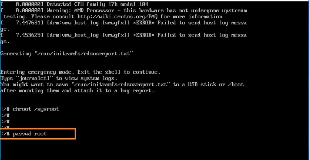 change root user password-issabel-6